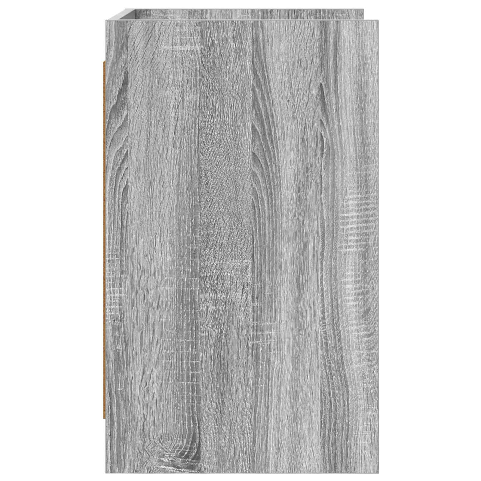 vidaXL Bedside Tables 2 pcs Grey Sonoma 40 x 36 x 60 cm 5
