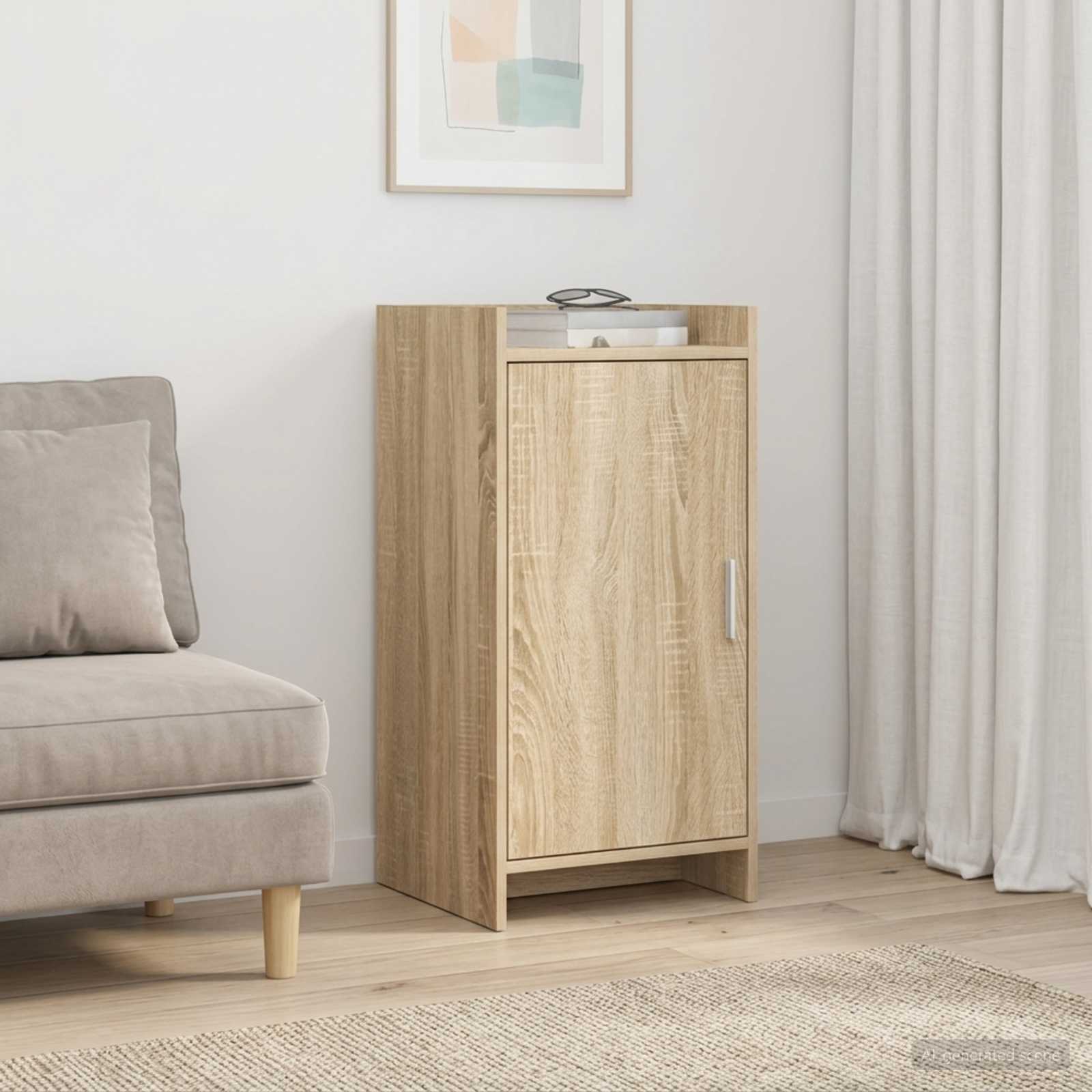 vidaXL Sideboard Sonoma Oak 40 x 36 x 80 cm Engineered Wood 1