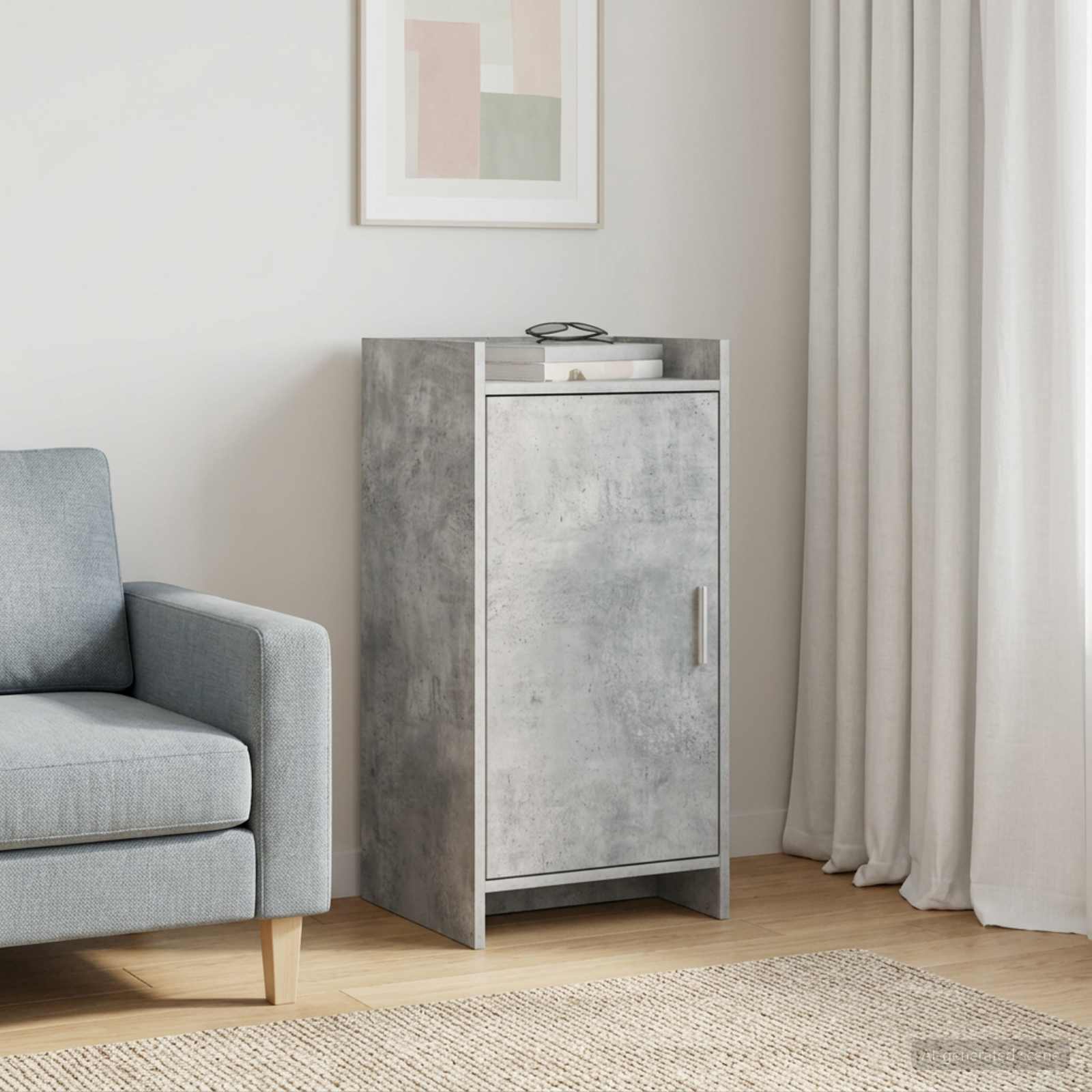 vidaXL Sideboard Concrete Grey 40 x 36 x 80 cm Engineered Wood 1