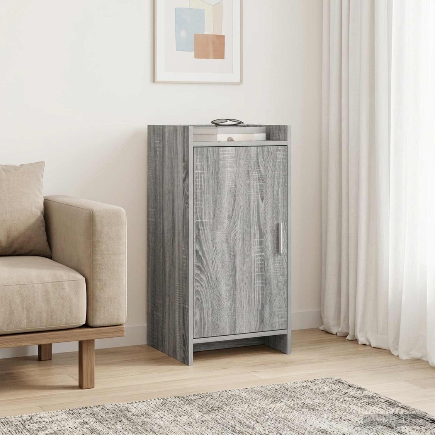 vidaXL Sideboard Grey Sonoma 40 x 36 x 80 cm Engineered Wood 1