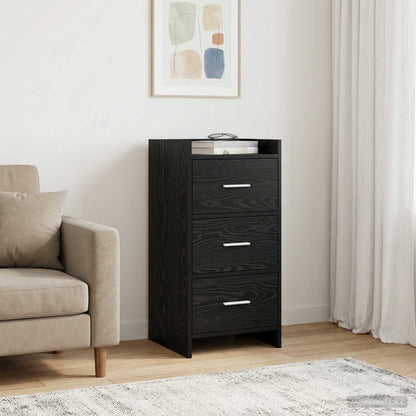 vidaXL Sideboard Black Oak 40 x 36 x 80 cm Engineered Wood 1