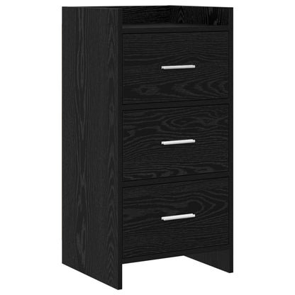 vidaXL Sideboard Black Oak 40 x 36 x 80 cm Engineered Wood 2