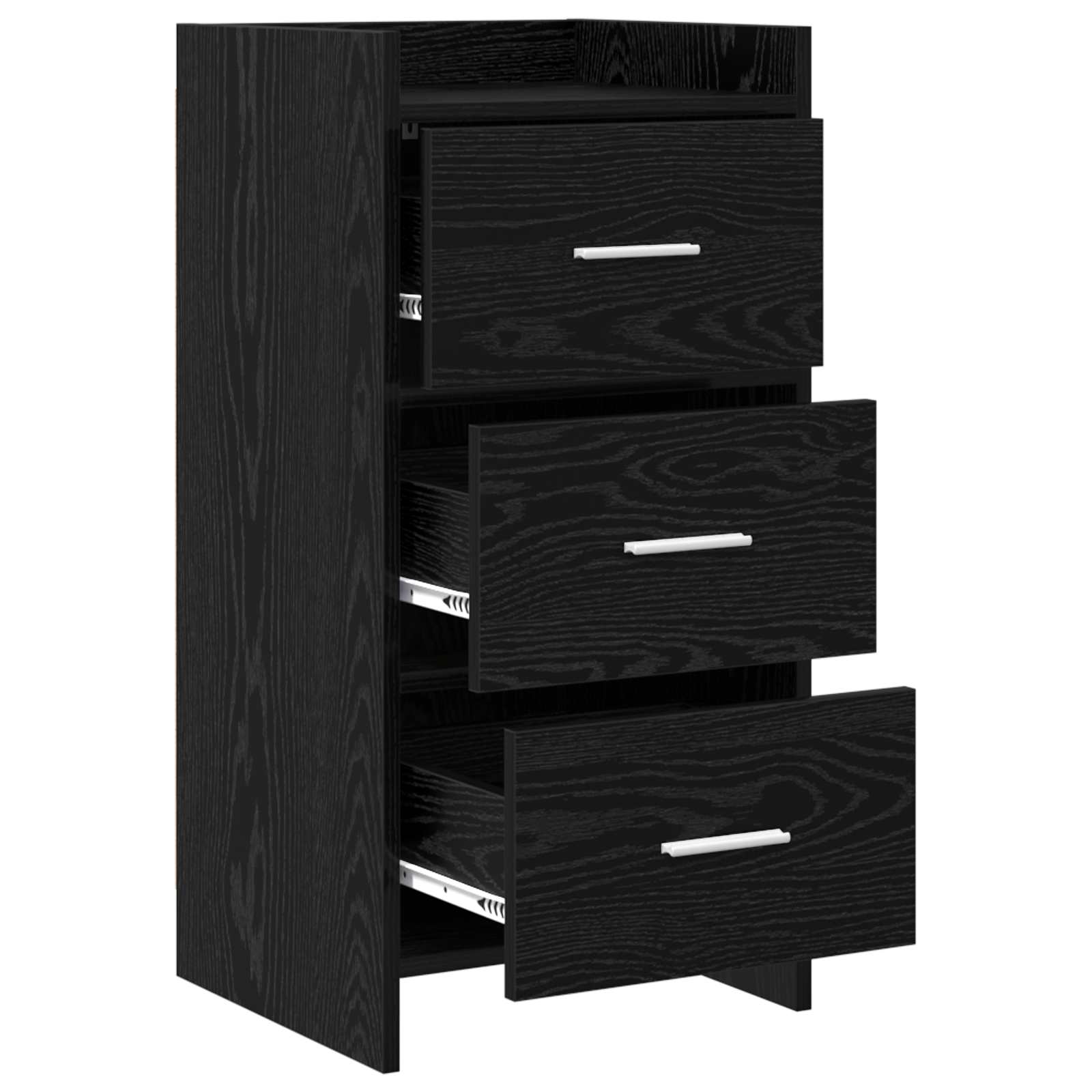 vidaXL Sideboard Black Oak 40 x 36 x 80 cm Engineered Wood 4