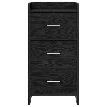 vidaXL Sideboard Black Oak 40 x 36 x 80 cm Engineered Wood 5