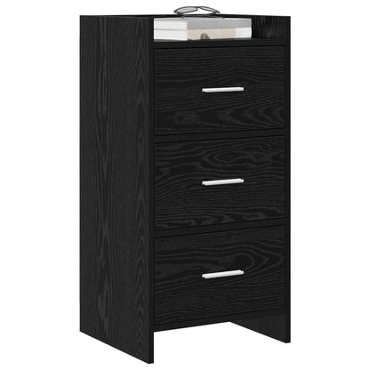 vidaXL Sideboard Black Oak 40 x 36 x 80 cm Engineered Wood 3