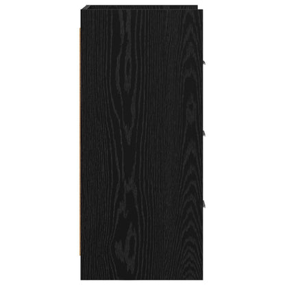 vidaXL Sideboard Black Oak 40 x 36 x 80 cm Engineered Wood 6