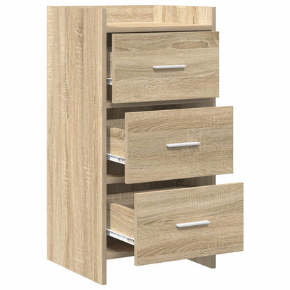 vidaXL Sideboard Sonoma Oak 40 x 36 x 80 cm Engineered Wood 3
