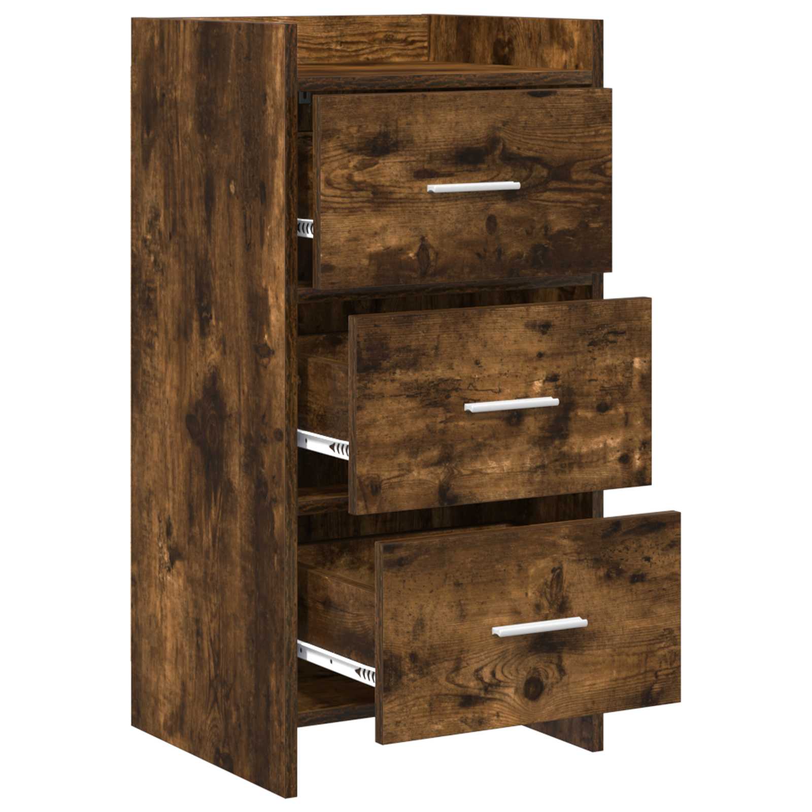vidaXL Sideboard Smoked Oak 40 x 36 x 80 cm Engineered Wood 4