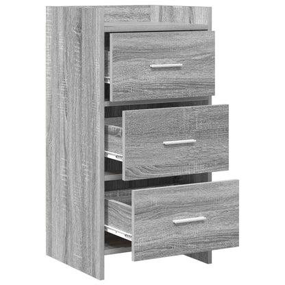 vidaXL Sideboard Grey Sonoma 40 x 36 x 80 cm Engineered Wood 4