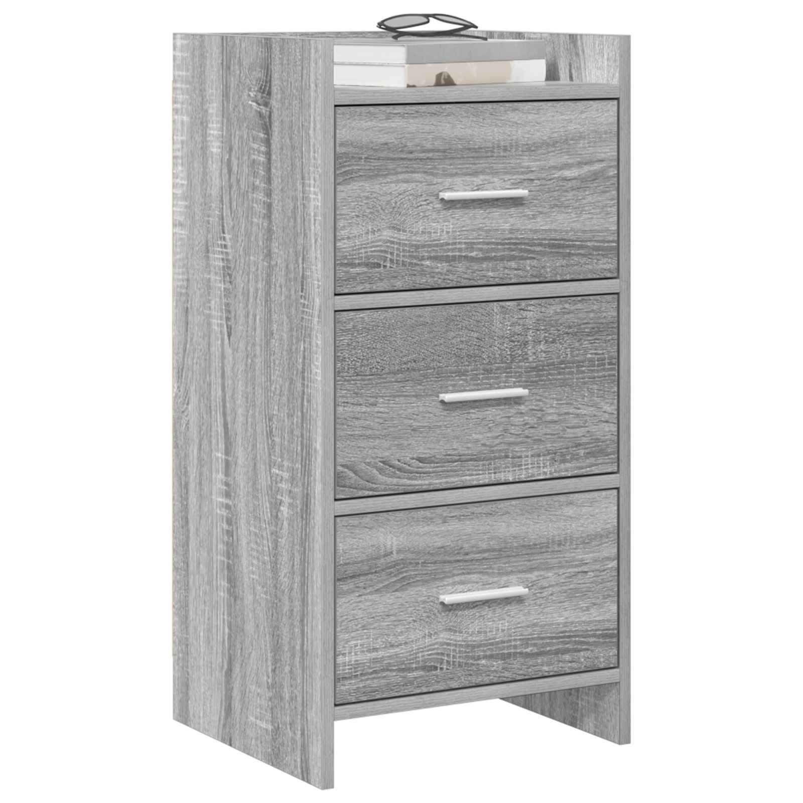 vidaXL Sideboard Grey Sonoma 40 x 36 x 80 cm Engineered Wood 3