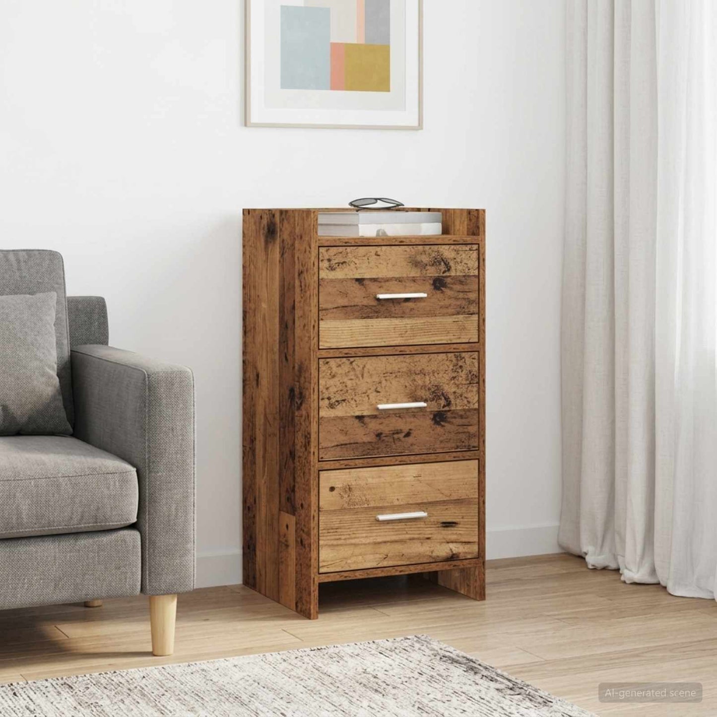 vidaXL Sideboard Old Wood 40 x 36 x 80 cm Engineered Wood 1