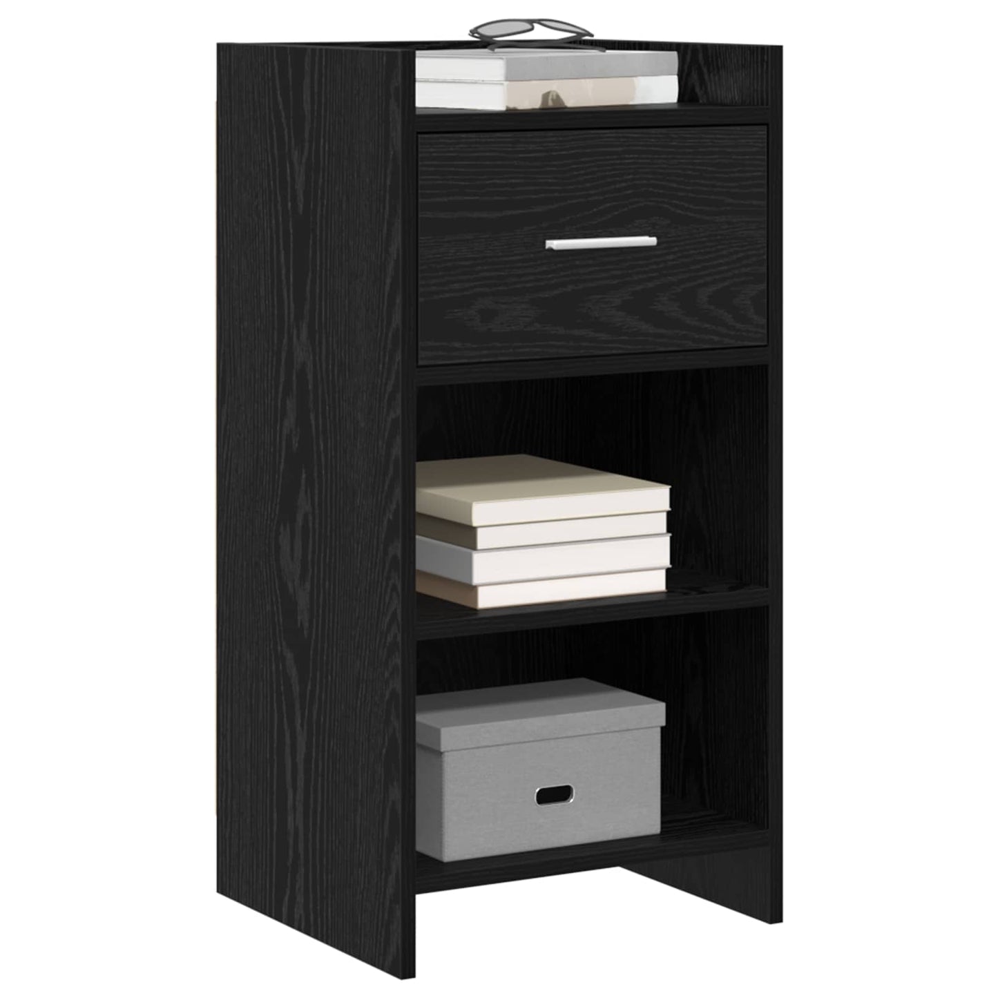 vidaXL Sideboard Black Oak 40 x 36 x 80 cm Engineered Wood 3