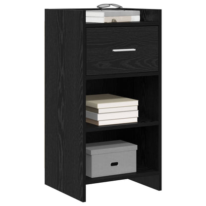 vidaXL Sideboard Black Oak 40 x 36 x 80 cm Engineered Wood 3
