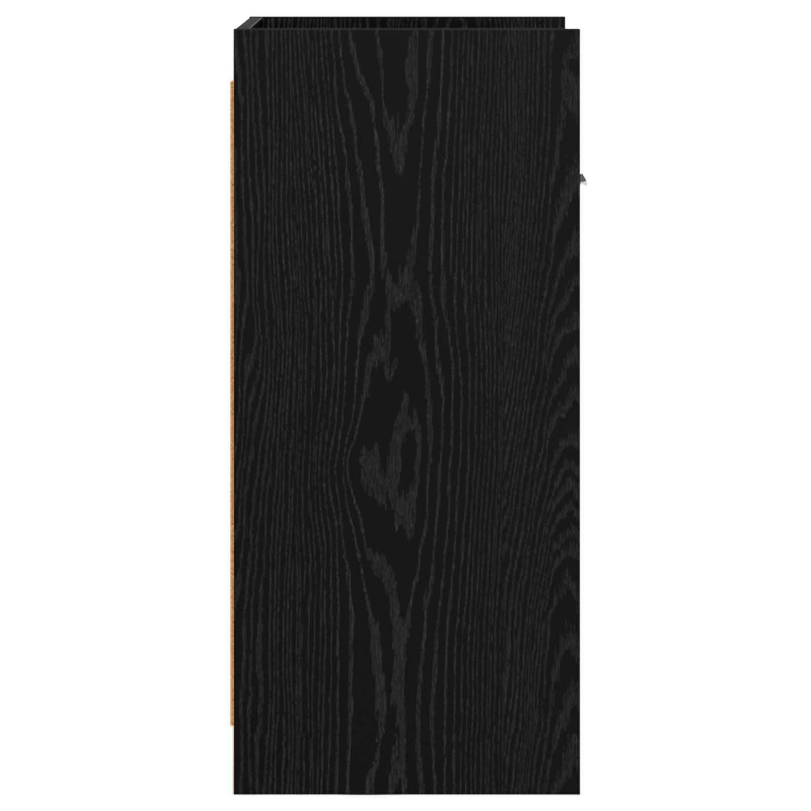 vidaXL Sideboard Black Oak 40 x 36 x 80 cm Engineered Wood 5