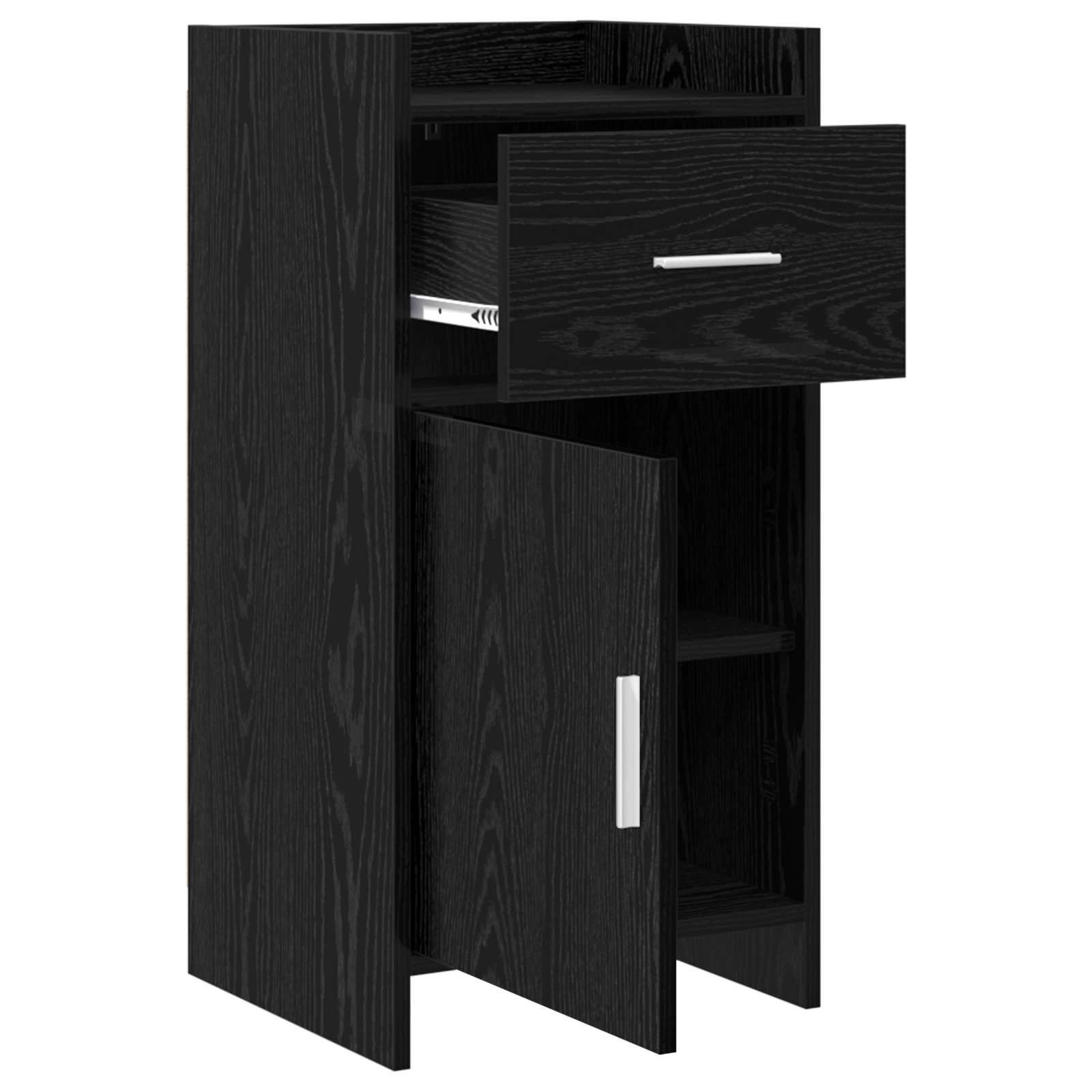 vidaXL Sideboard Black Oak 40 x 36 x 80 cm Engineered Wood 4