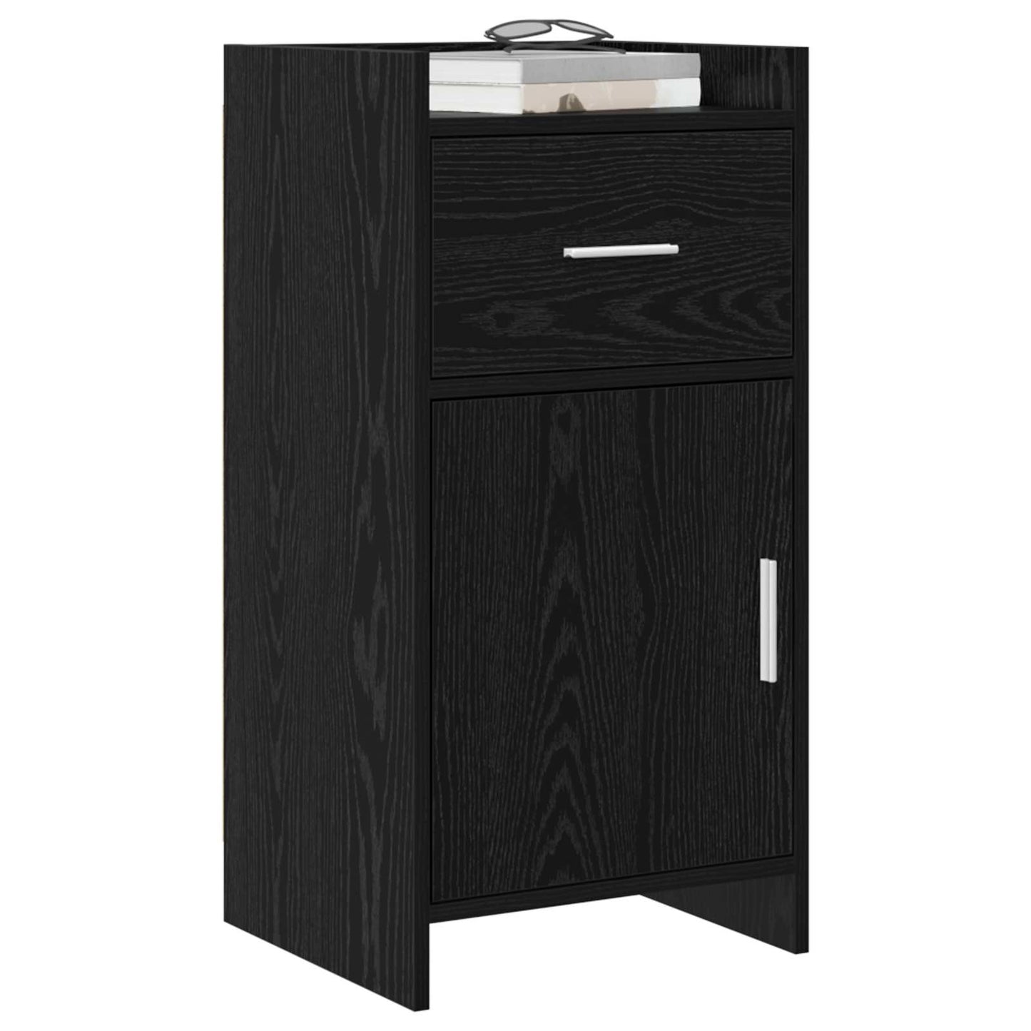 vidaXL Sideboard Black Oak 40 x 36 x 80 cm Engineered Wood 3