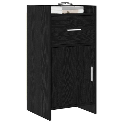 vidaXL Sideboard Black Oak 40 x 36 x 80 cm Engineered Wood 3