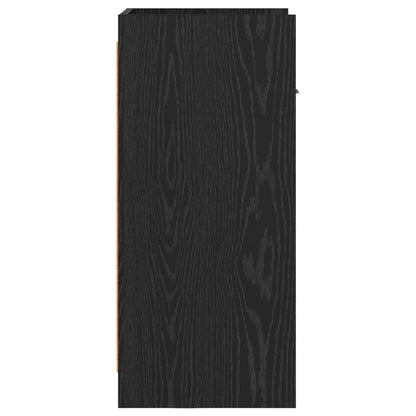 vidaXL Sideboard Black Oak 40 x 36 x 80 cm Engineered Wood 6