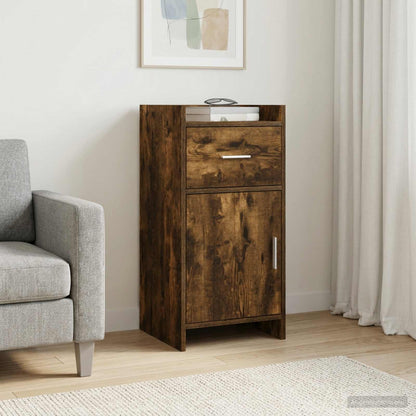 vidaXL Sideboard Smoked Oak 40 x 36 x 80 cm Engineered Wood 1