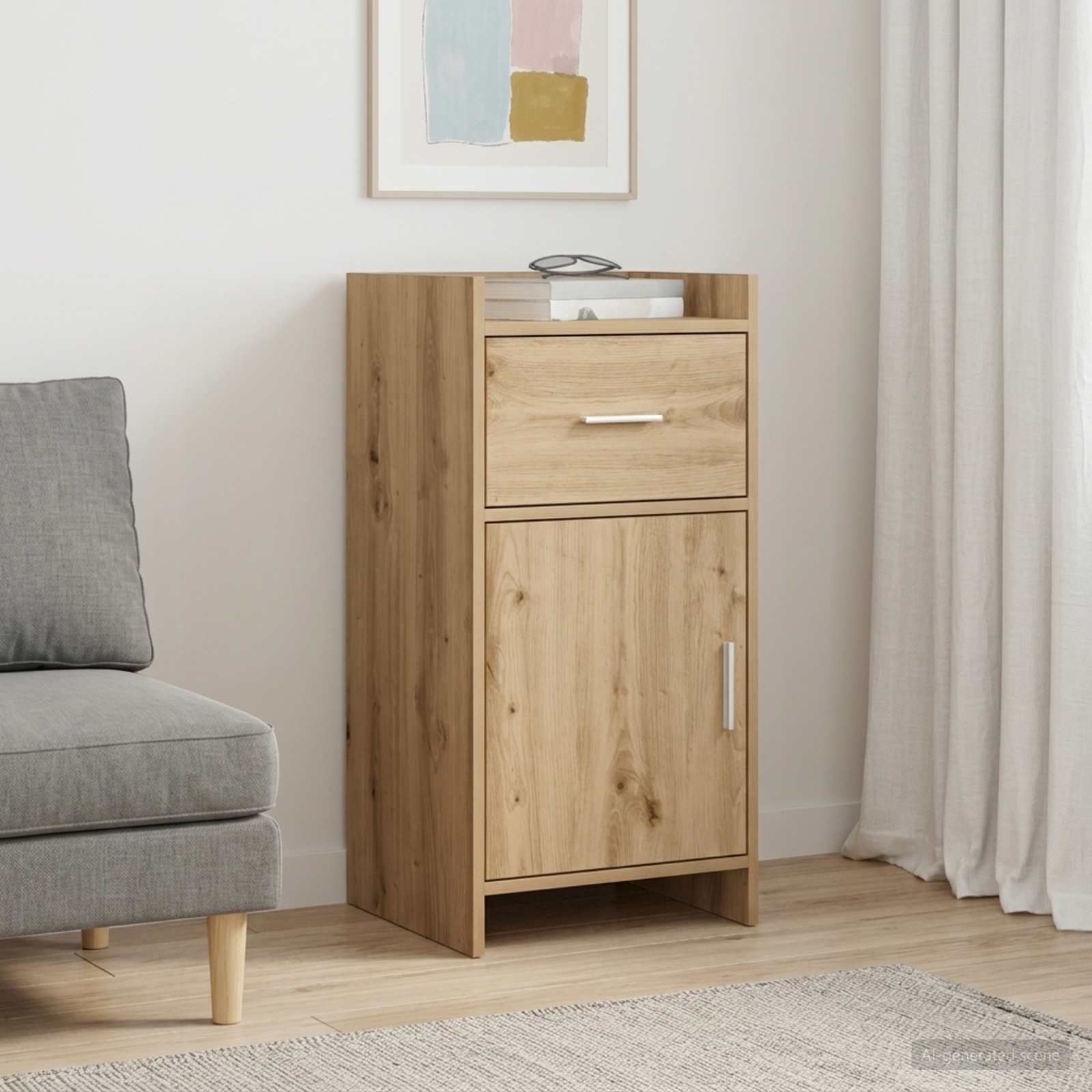vidaXL Sideboard Artisan Oak 40 x 36 x 80 cm Engineered Wood 1