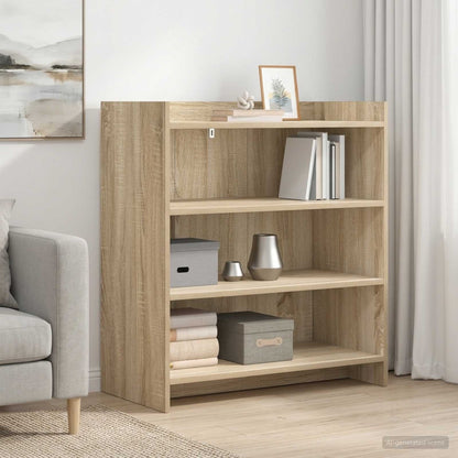 vidaXL Sideboard Sonoma Oak 75 x 36 x 80 cm Engineered Wood 1