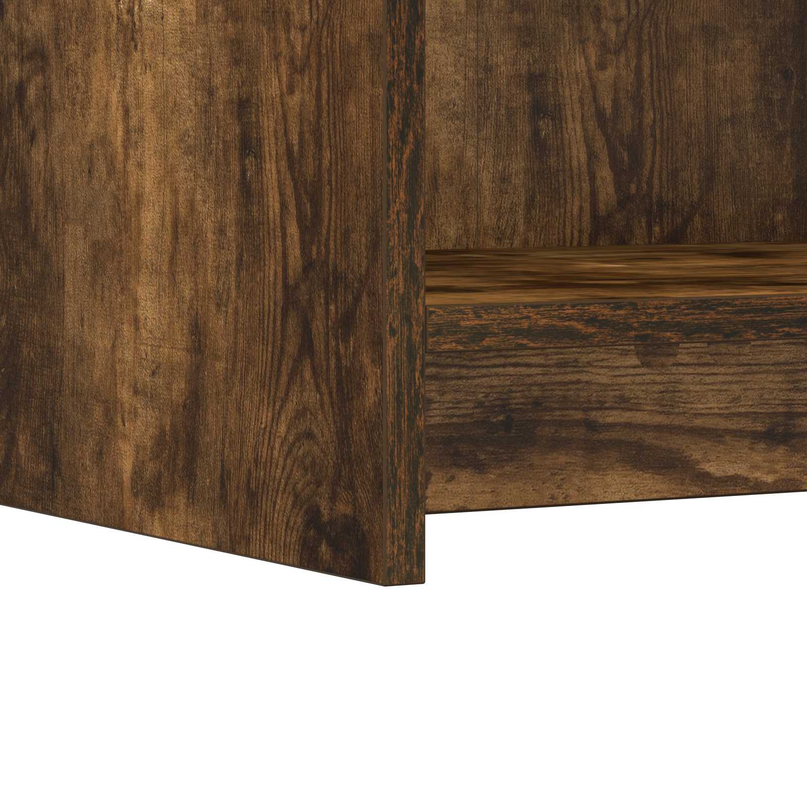 vidaXL Sideboard Smoked Oak 75 x 36 x 80 cm Engineered Wood 6