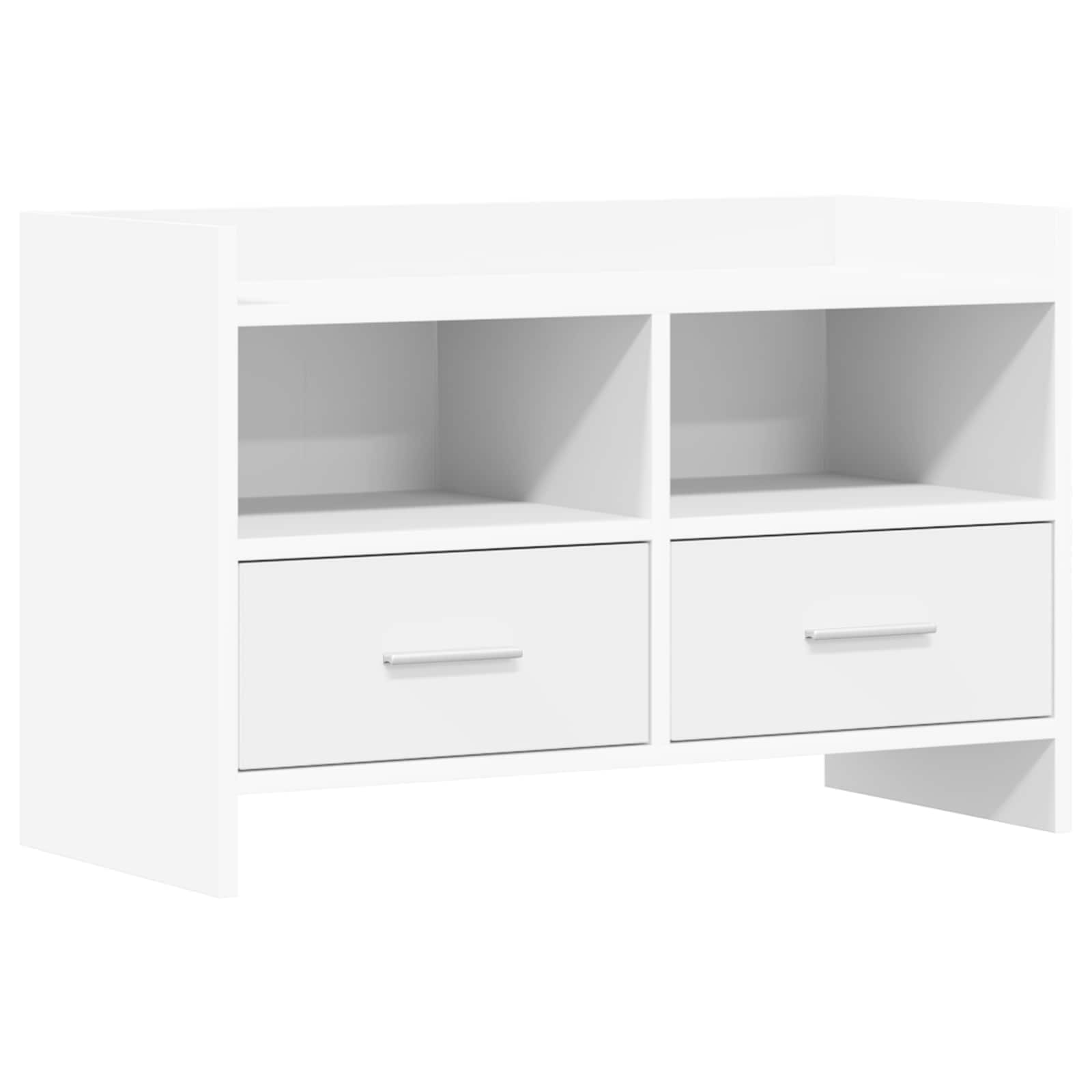 vidaXL TV Cabinet 71.5 x 33 x 47 cm White Engineered Wood 2