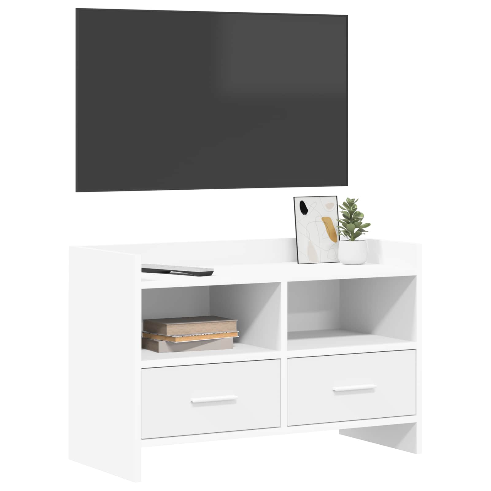 vidaXL TV Cabinet 71.5 x 33 x 47 cm White Engineered Wood 3