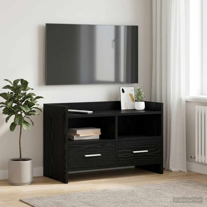 vidaXL TV Cabinet 71.5 x 33 x 47 cm Black Oak Engineered Wood 1