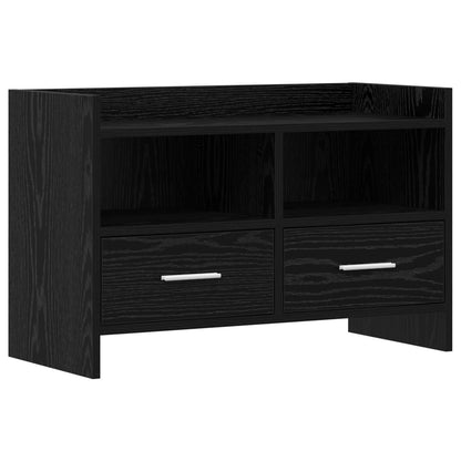 vidaXL TV Cabinet 71.5 x 33 x 47 cm Black Oak Engineered Wood 2