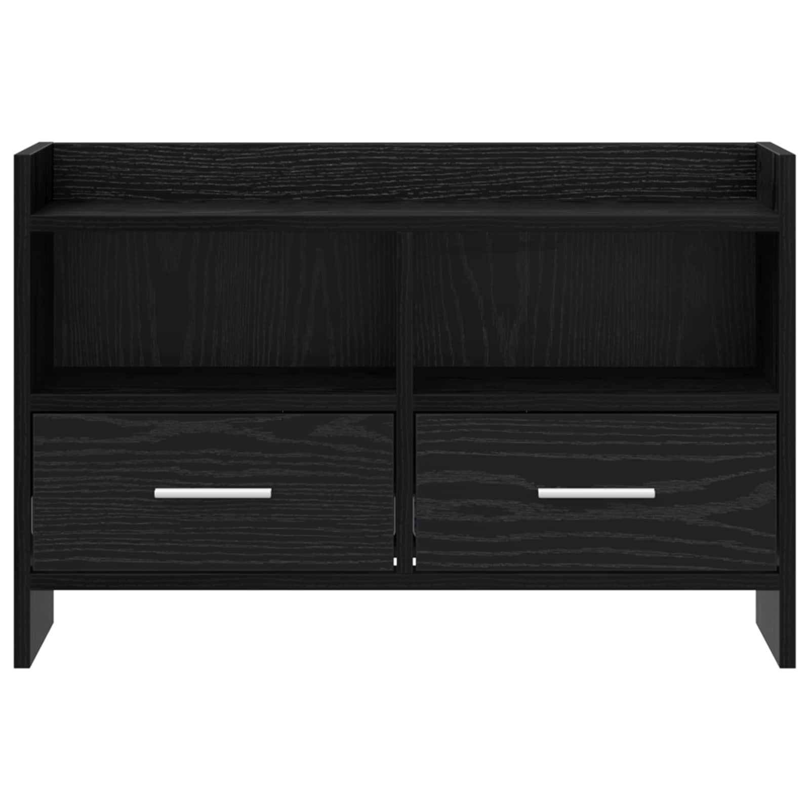 vidaXL TV Cabinet 71.5 x 33 x 47 cm Black Oak Engineered Wood 5