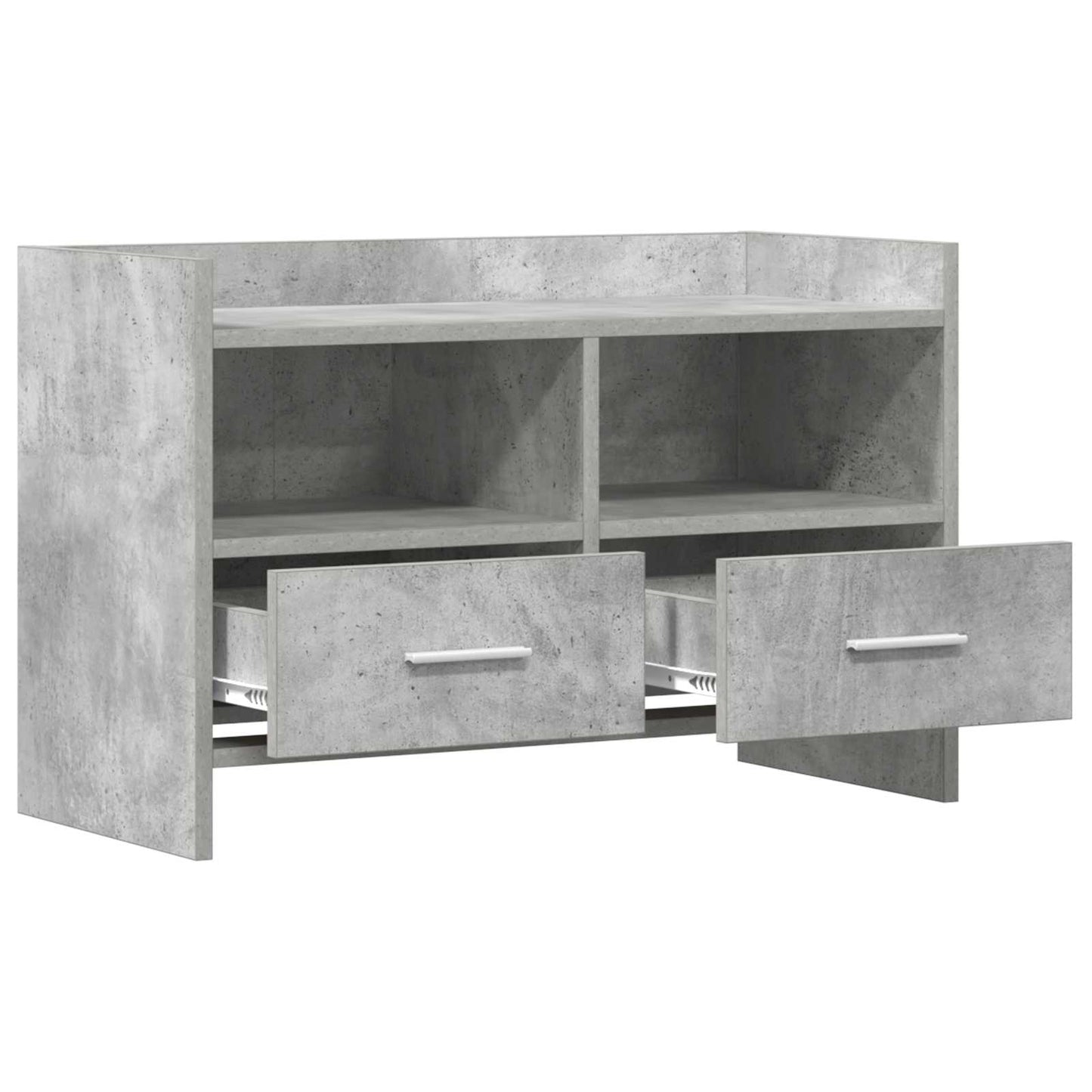 vidaXL TV Cabinet 71.5 x 33 x 47 cm Concrete Grey Engineered Wood 4