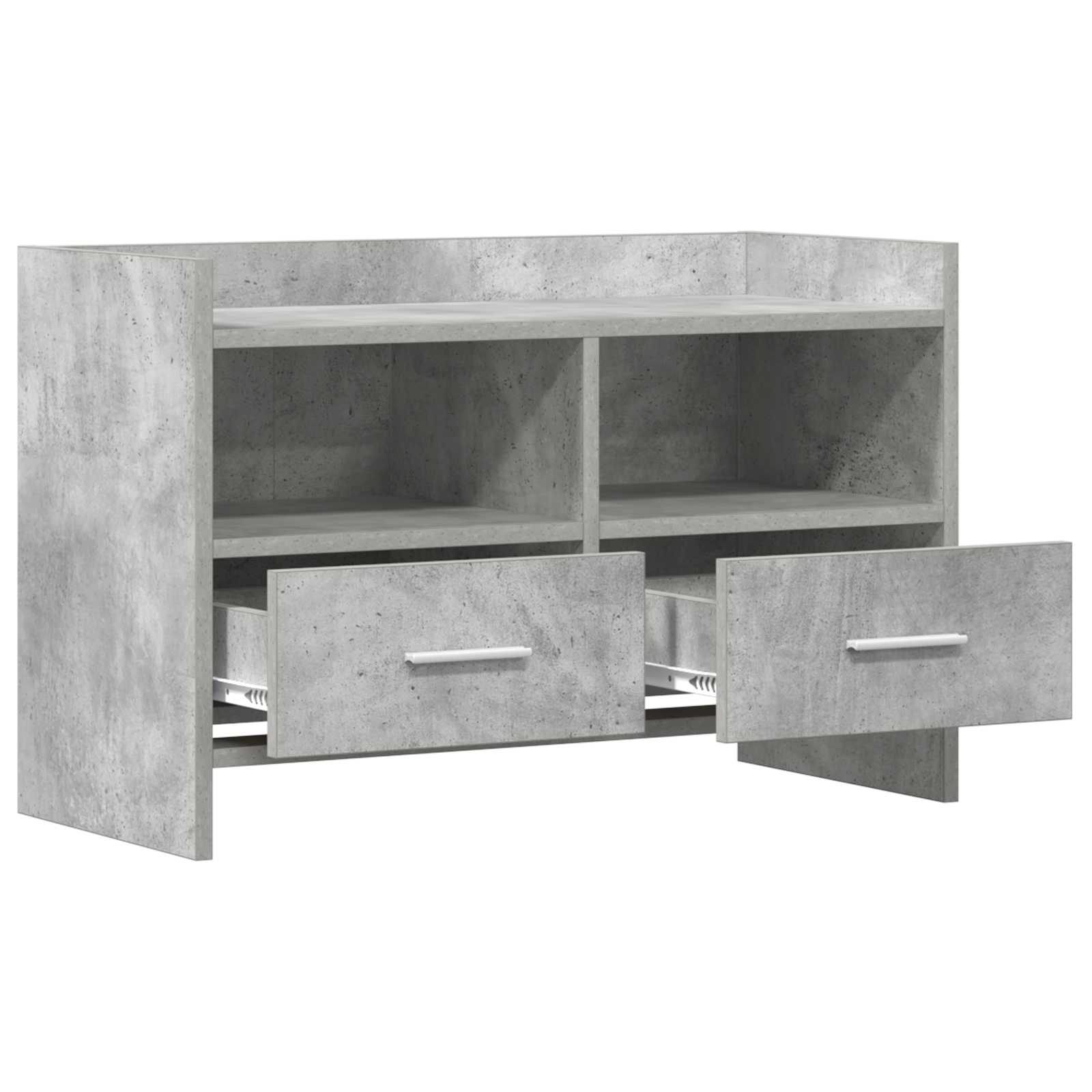 vidaXL TV Cabinet 71.5 x 33 x 47 cm Concrete Grey Engineered Wood 4