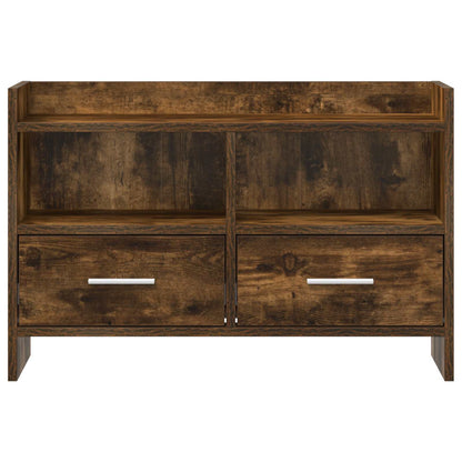 vidaXL TV Cabinet 71.5 x 33 x 47 cm Smoked Oak Engineered Wood 5