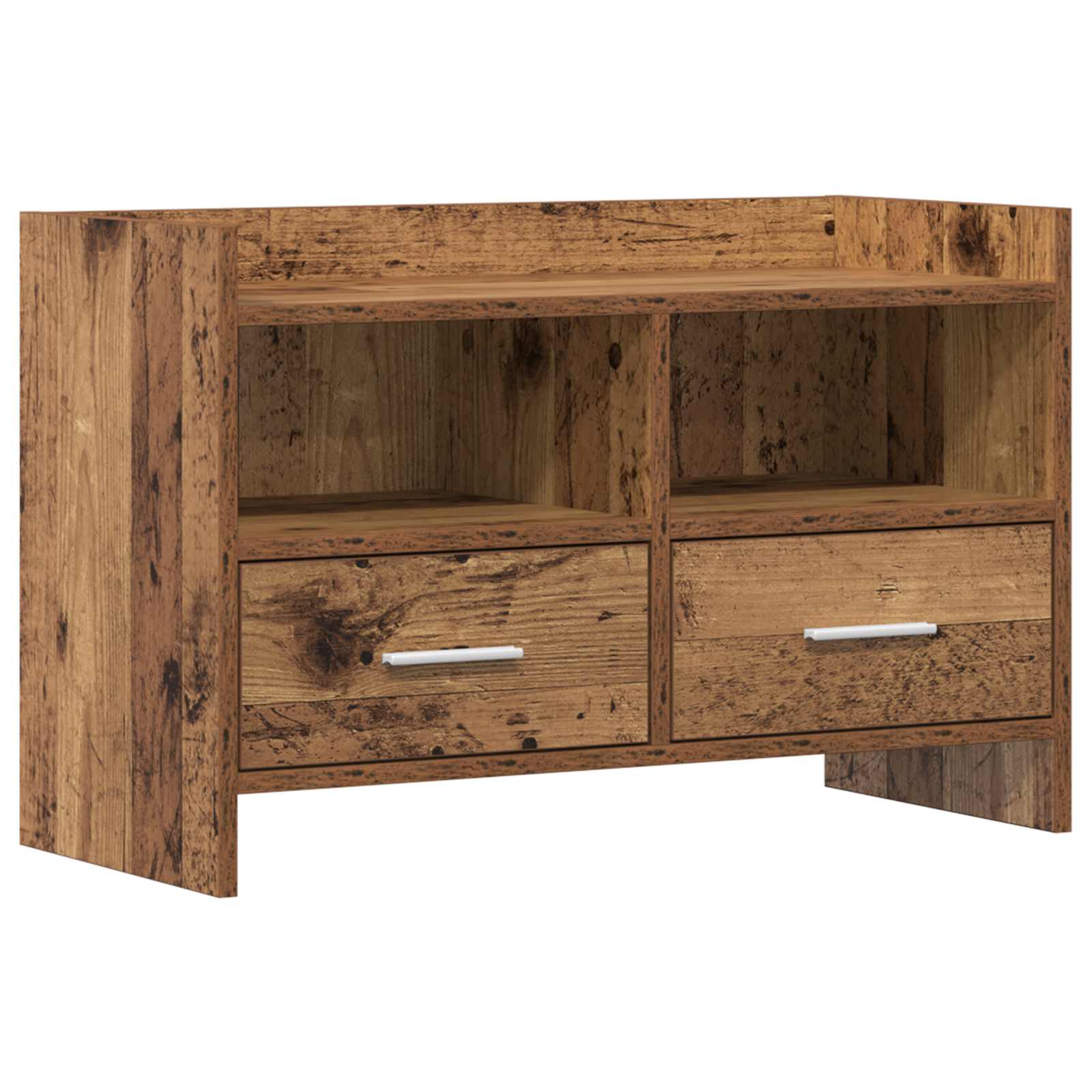 vidaXL TV Cabinet 71.5 x 33 x 47 cm Old Wood Engineered Wood 2