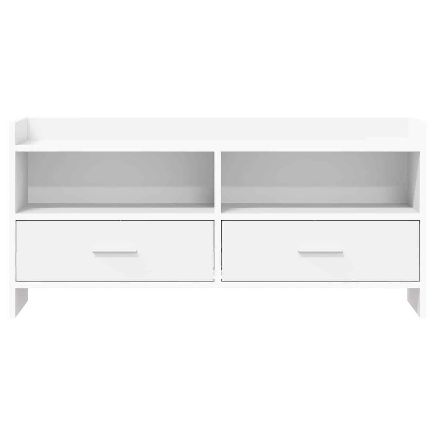 vidaXL TV Cabinet 100 x 33 x 47 cm White Engineered Wood 5