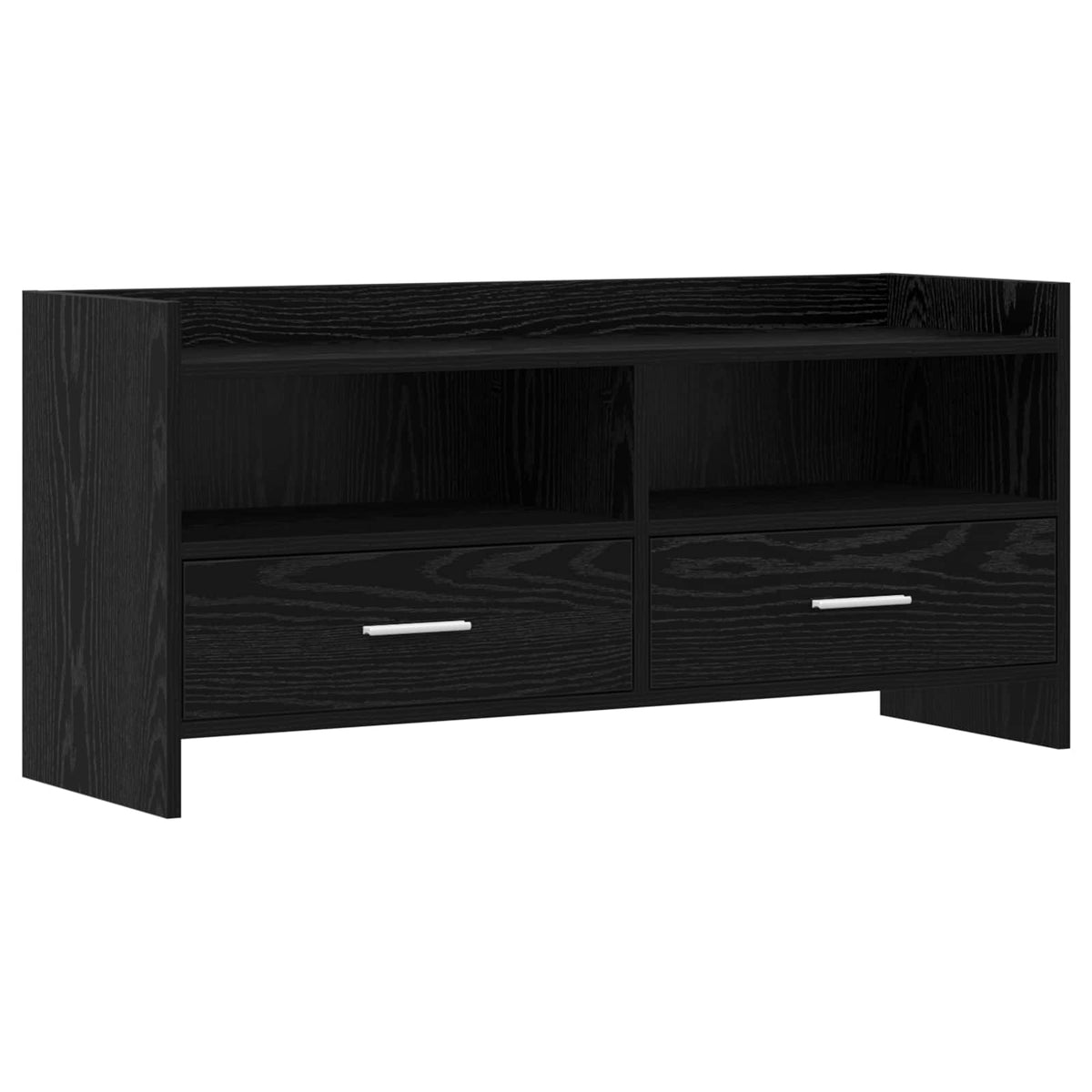 TV Cabinet 100 x 33 x 47 cm Engineered Wood Black oak