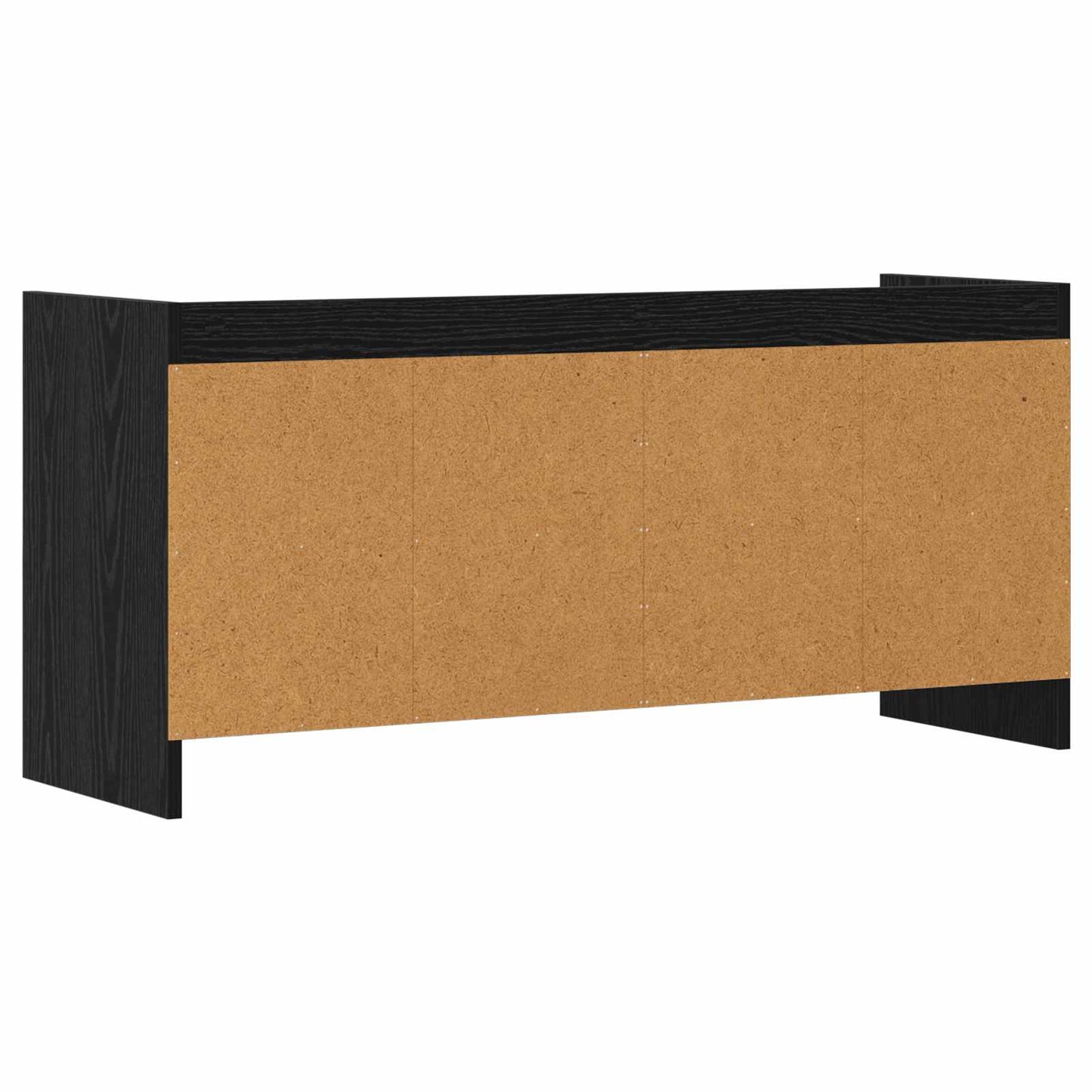 vidaXL TV Cabinet 100 x 33 x 47 cm Black Oak Engineered Wood 6