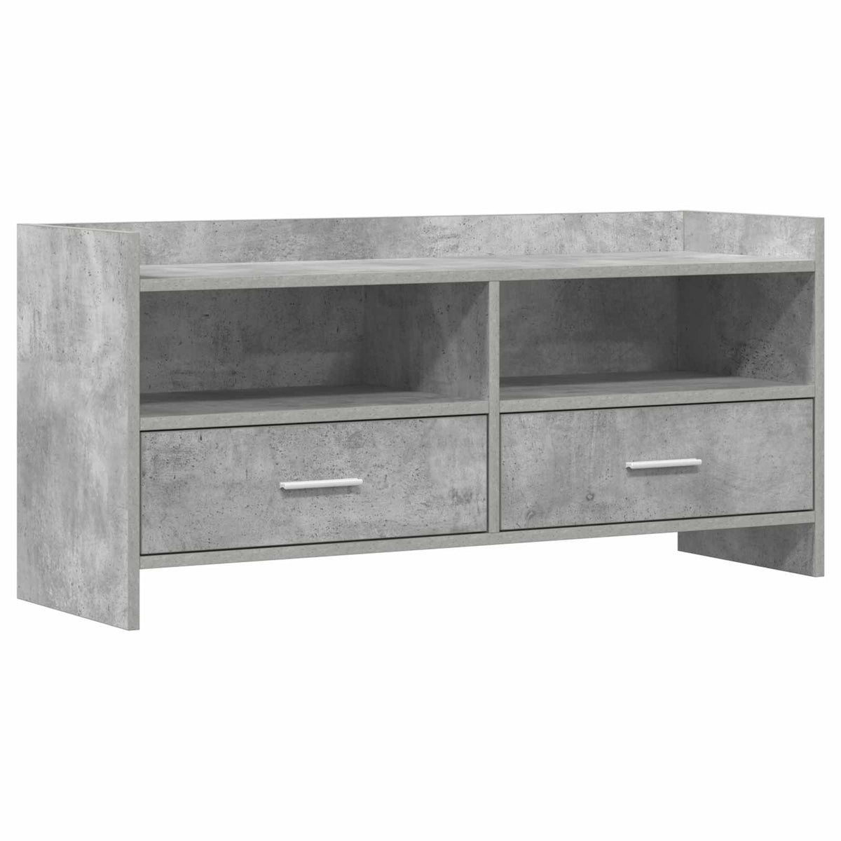 TV Cabinet 100 x 33 x 47 cm Engineered Wood Concrete grey