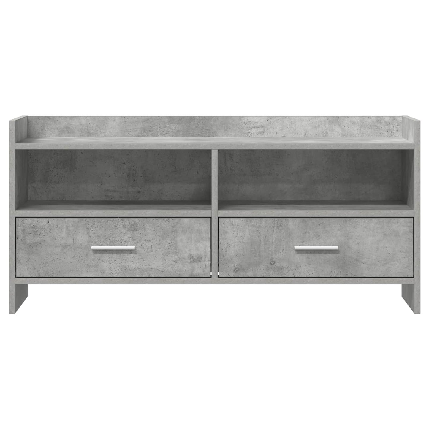vidaXL TV Cabinet 100 x 33 x 47 cm Concrete Grey Engineered Wood 5