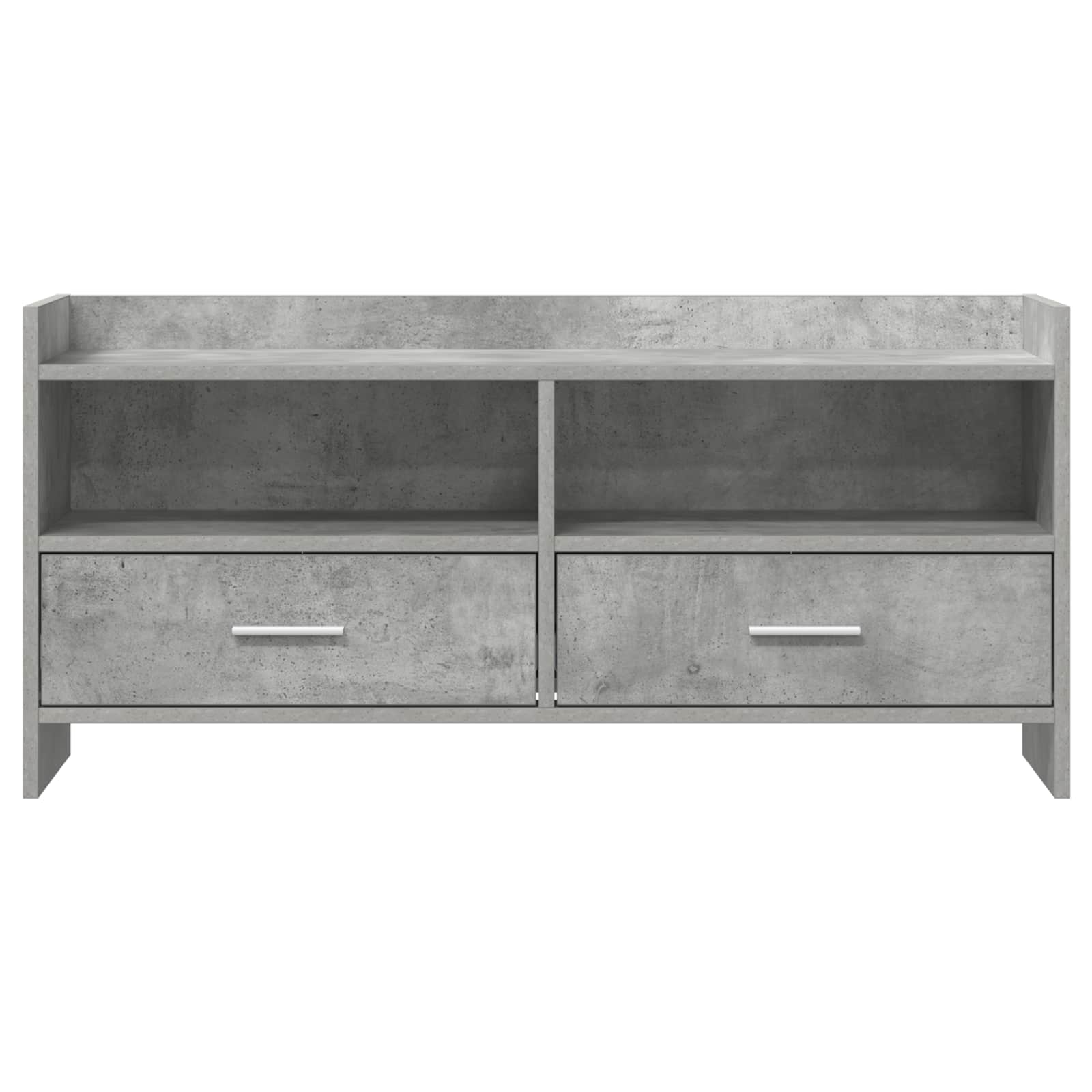 vidaXL TV Cabinet 100 x 33 x 47 cm Concrete Grey Engineered Wood 5