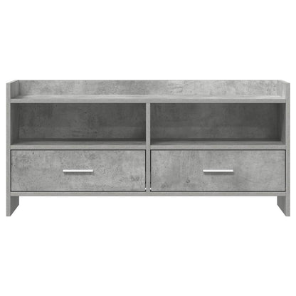 vidaXL TV Cabinet 100 x 33 x 47 cm Concrete Grey Engineered Wood 5