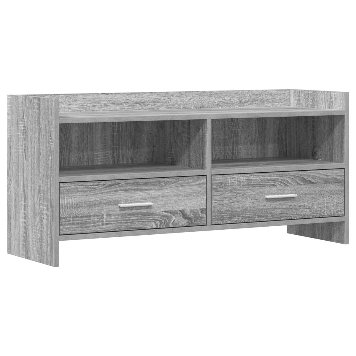 TV Cabinet 100 x 33 x 47 cm Engineered Wood Grey sonoma