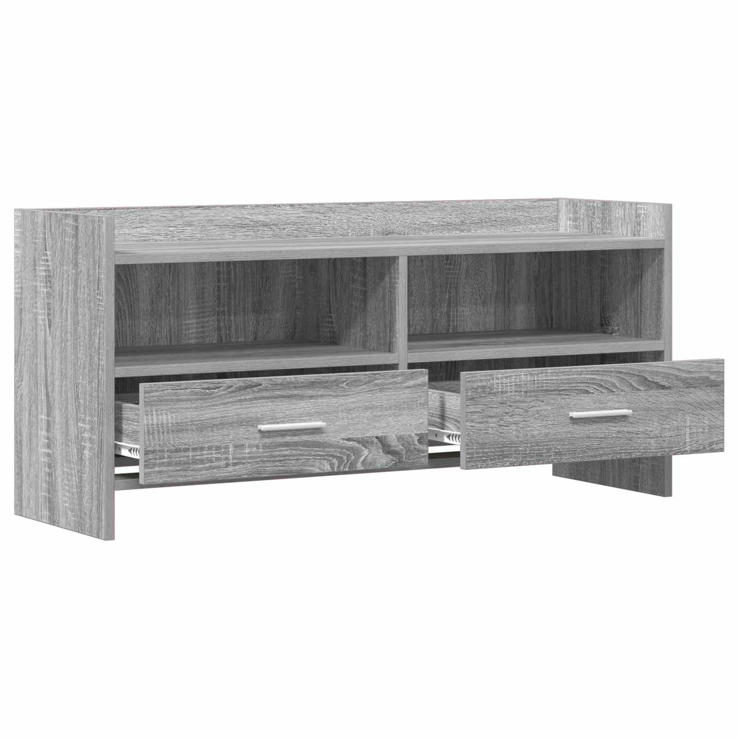 vidaXL TV Cabinet 100 x 33 x 47 cm Grey Sonoma Engineered Wood 4