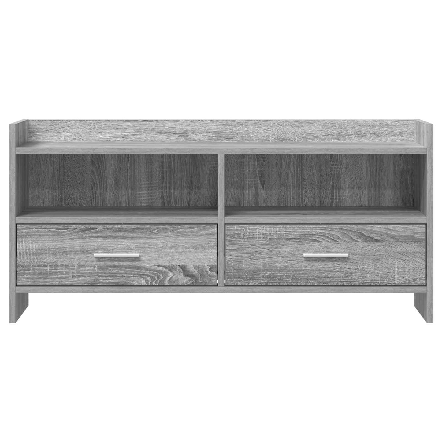 vidaXL TV Cabinet 100 x 33 x 47 cm Grey Sonoma Engineered Wood 5
