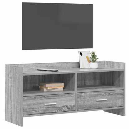 vidaXL TV Cabinet 100 x 33 x 47 cm Grey Sonoma Engineered Wood 3
