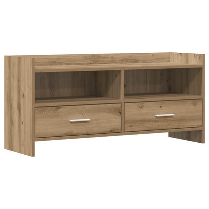 vidaXL TV Cabinet 100 x 33 x 47 cm Artisan Oak Engineered Wood 2