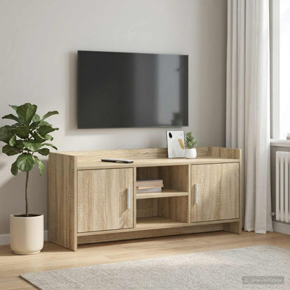 vidaXL TV Cabinet 102 x 33 x 47 cm Sonoma Oak Engineered Wood 1