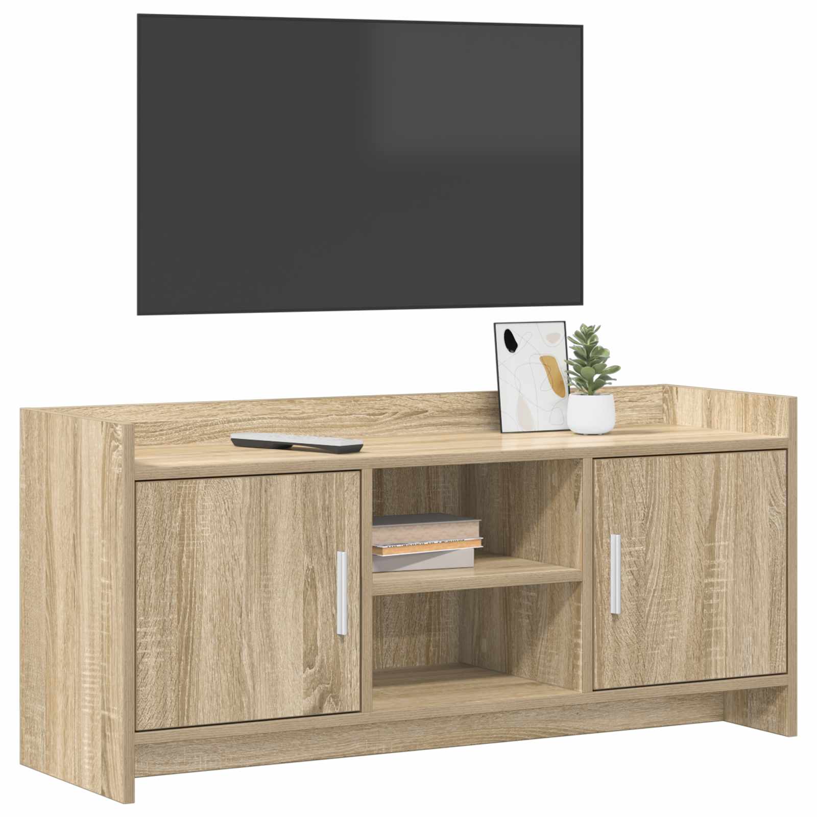 vidaXL TV Cabinet 102 x 33 x 47 cm Sonoma Oak Engineered Wood 3