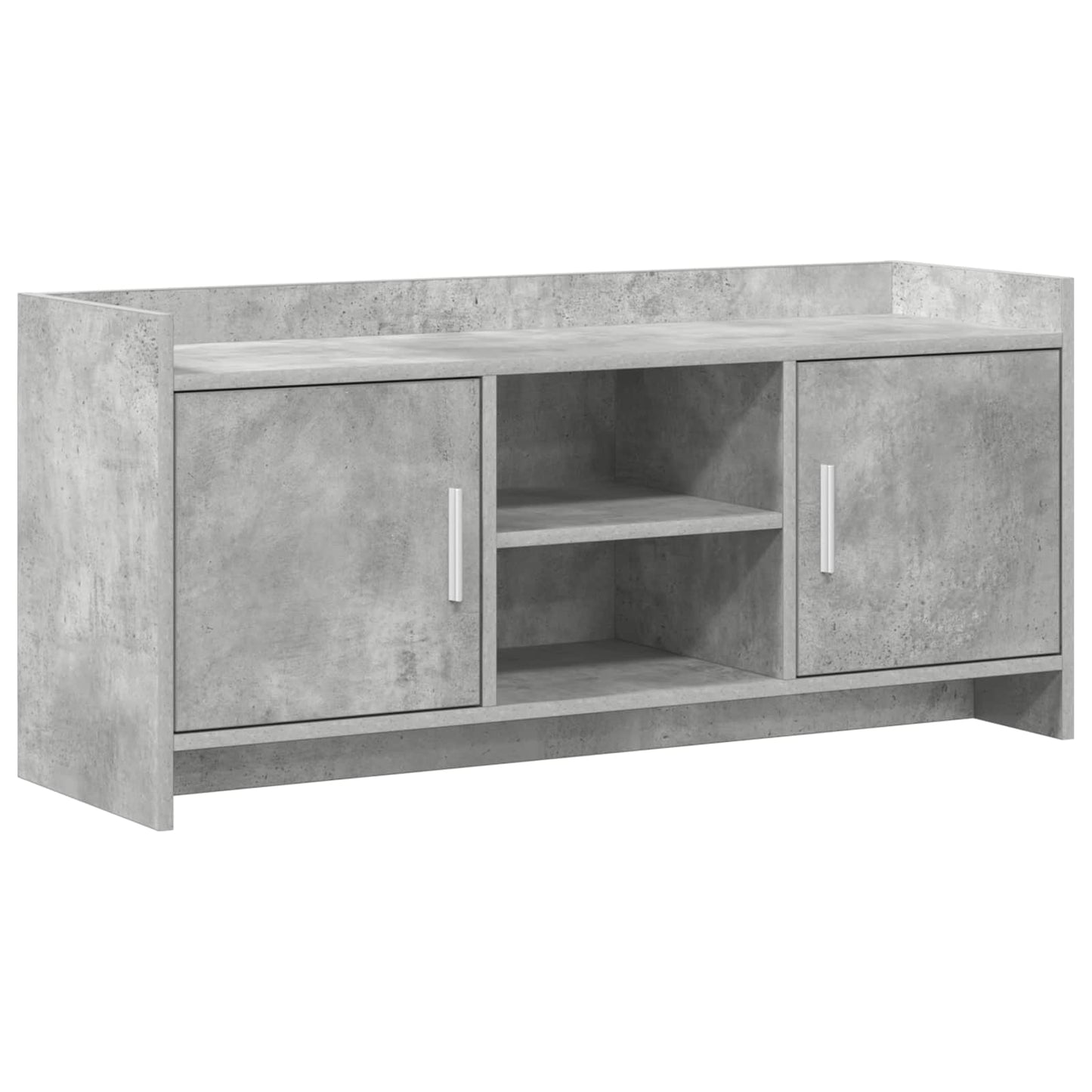 vidaXL TV Cabinet 102 x 33 x 47 cm Concrete Grey Engineered Wood 2